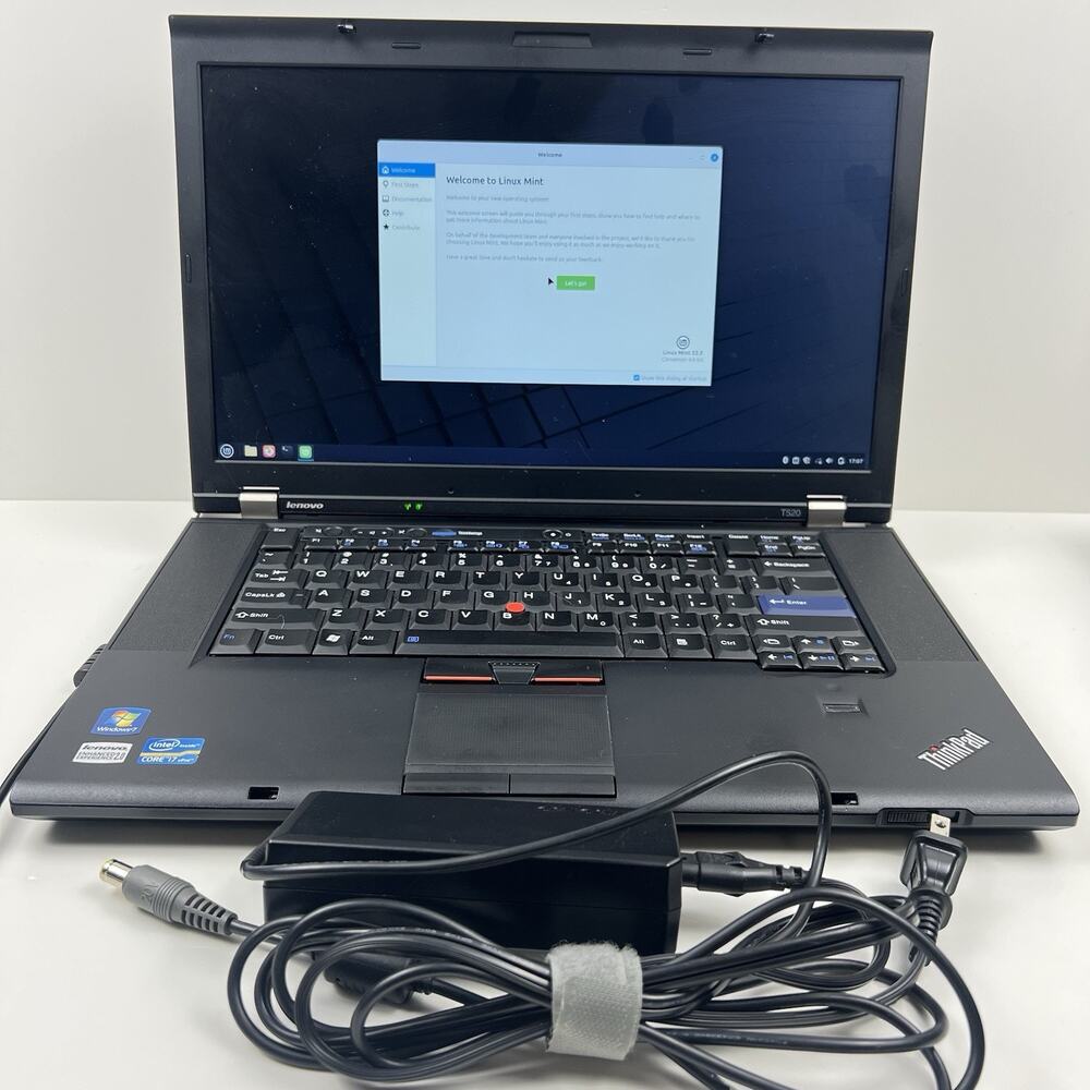Lenovo ThinkPad T520 Intel i7-2640M 8GB 320GB HDD Linux Mint OS w/ Charger|ELP96